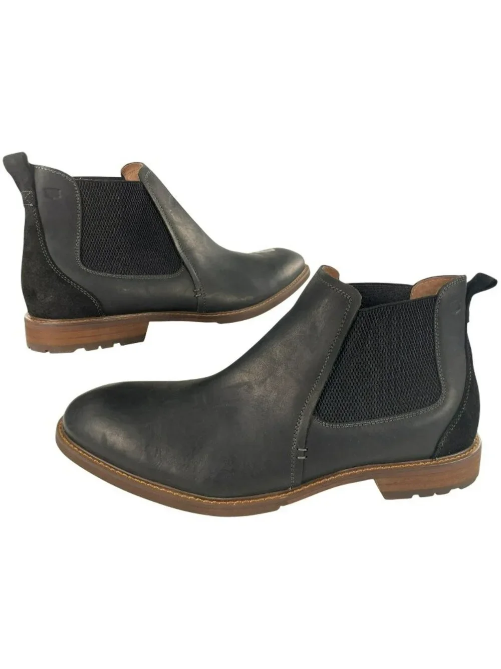 Florsheim Chalet Plain Toe Gore Boots Leather Stretch Men's Size 14 MSRP$145 NEW